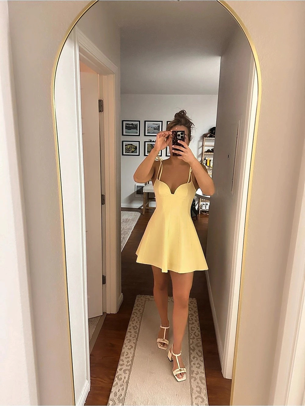 NWT ZARA Yellow Mini Dress